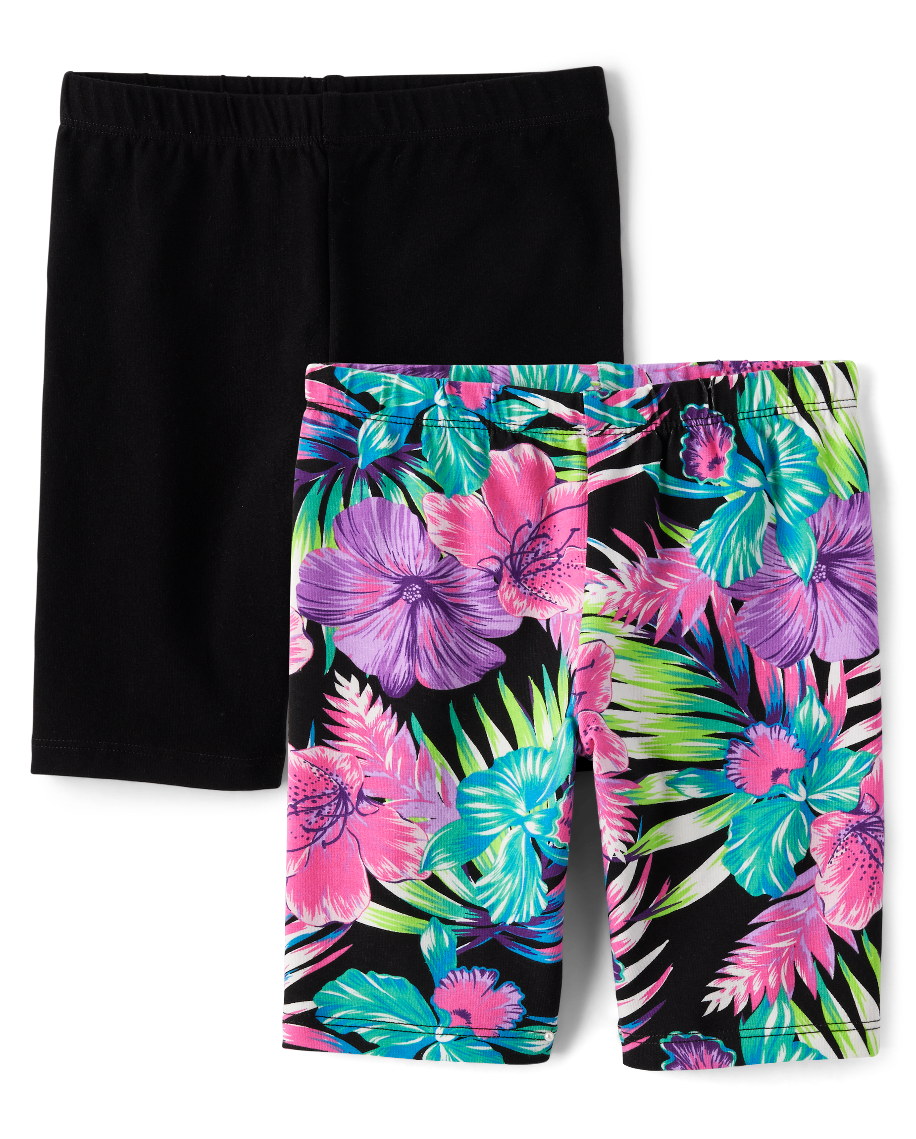 【THEAIRTOWN】 Hype Poket Set(Jumper+Shorts) ♥2Color Girls Mix And Match Print And Knit Bike Shorts 2-Pack
