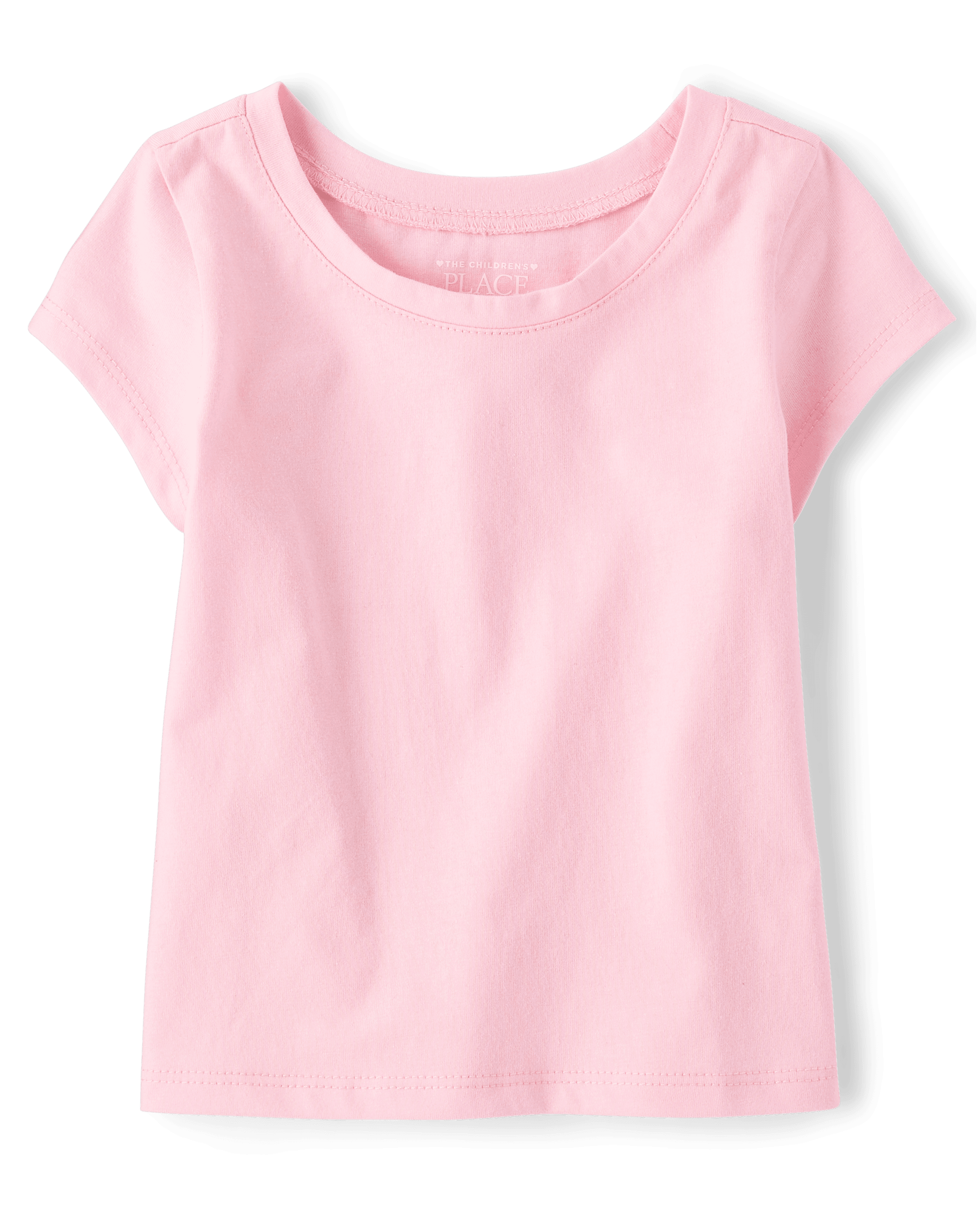 Baby and Toddler Girls Short Sleeve Basic Layering Tee
