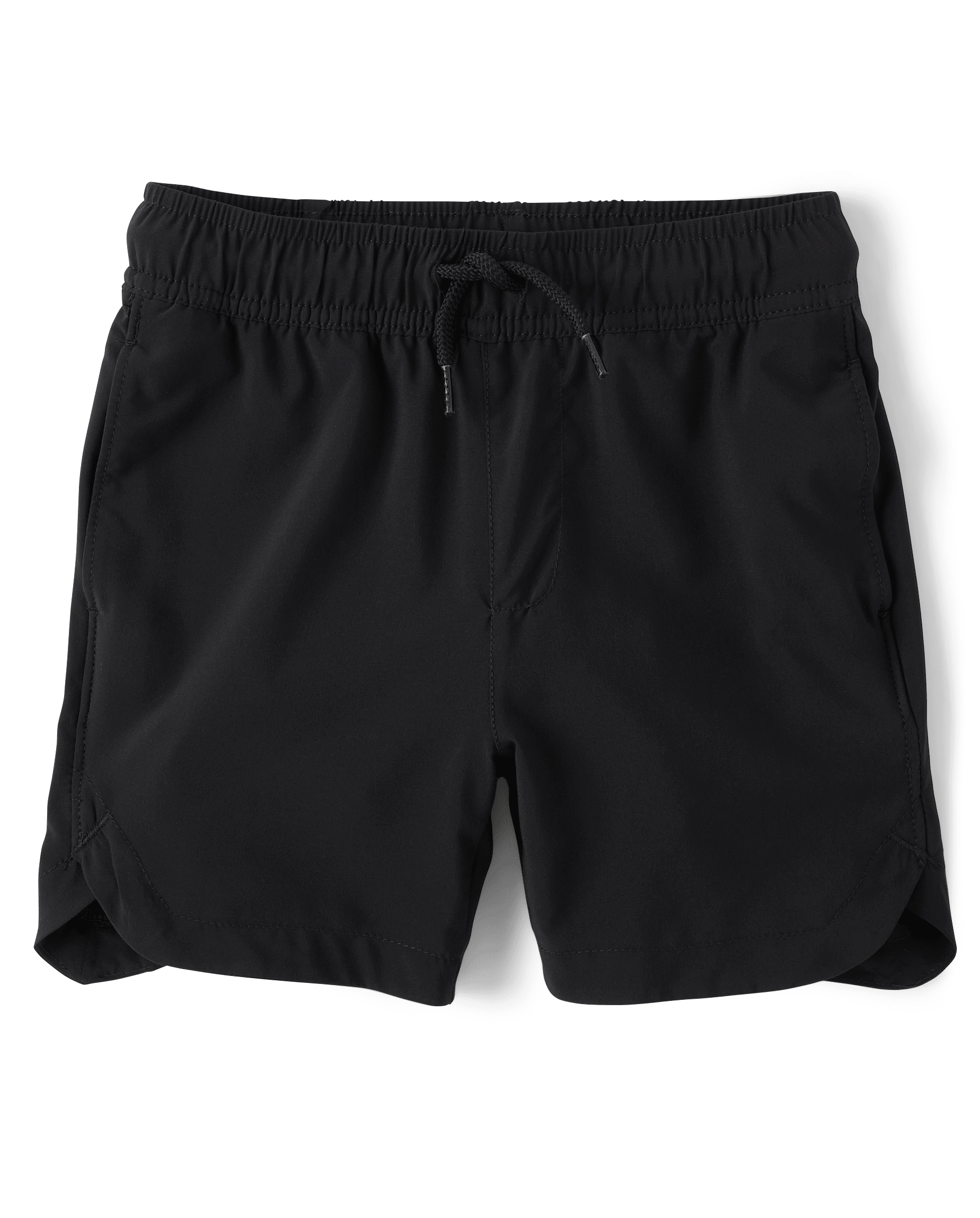 Boys Quick Dry Lined Pull On Jogger Shorts BLACK The