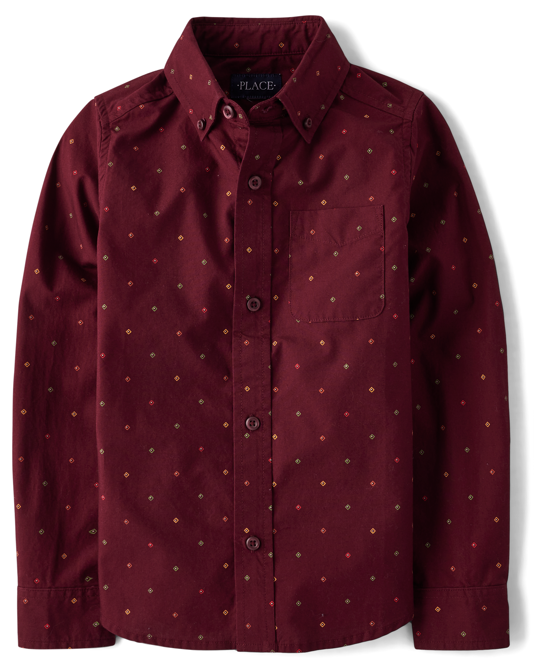 bodycon dress black mini Burgundy Plaid Flannel Custom Dress Shirt – Black Lapel main image 0