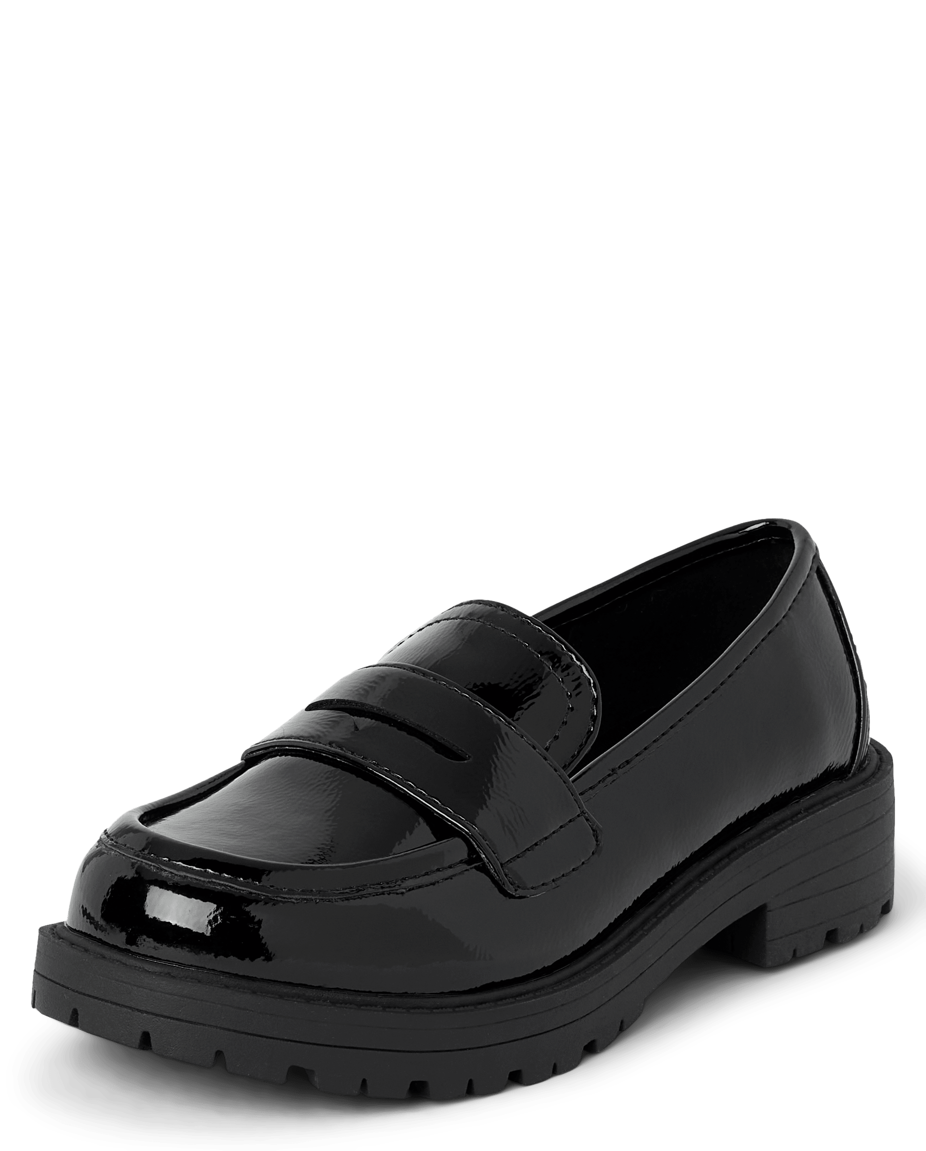 loafers for kids black