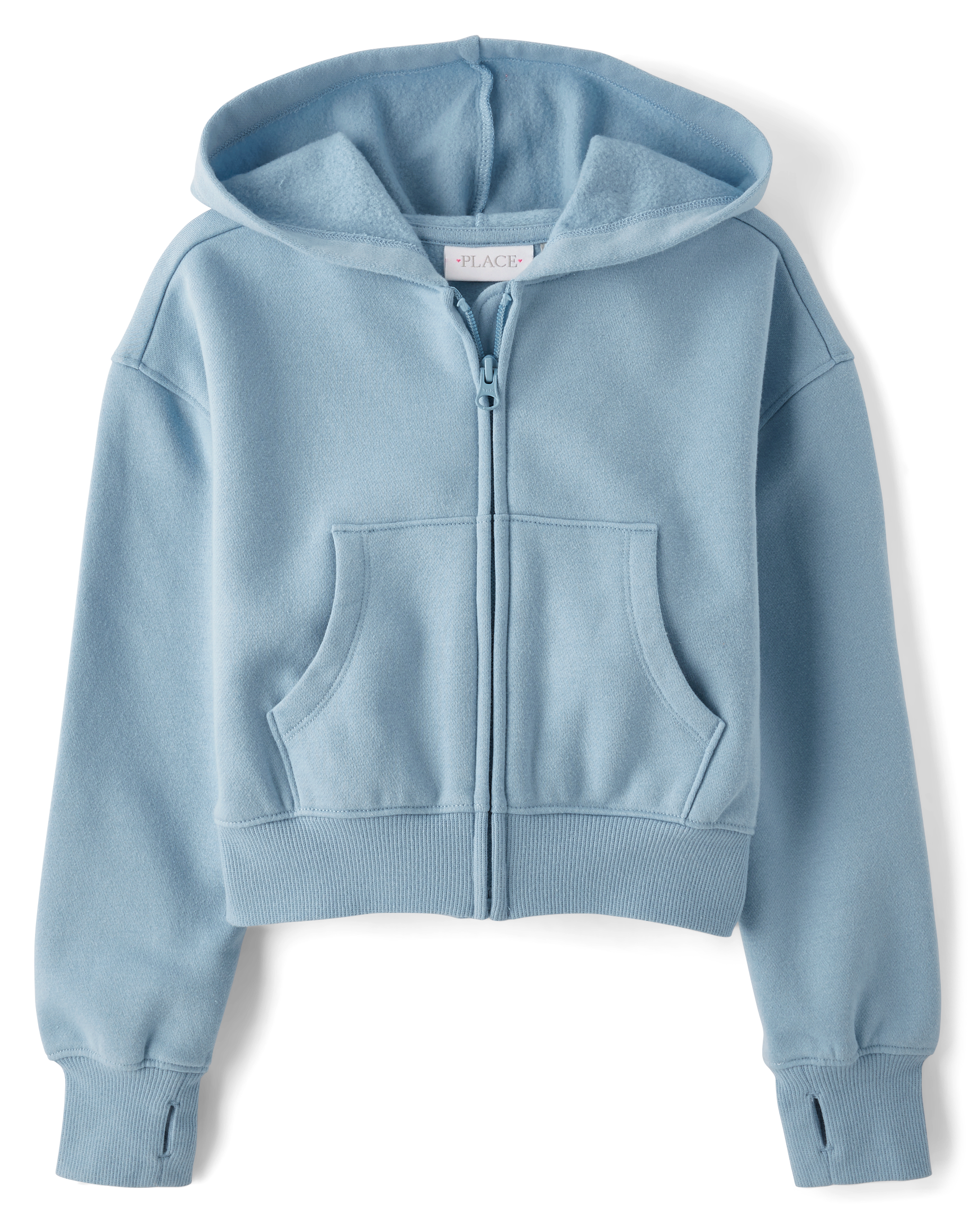 トップス ACLENT Pigment compact zip hoodie COTTON FLEECE SHRUNKEN ZIP UP HOODIE | LIGHT HEATHER GREY