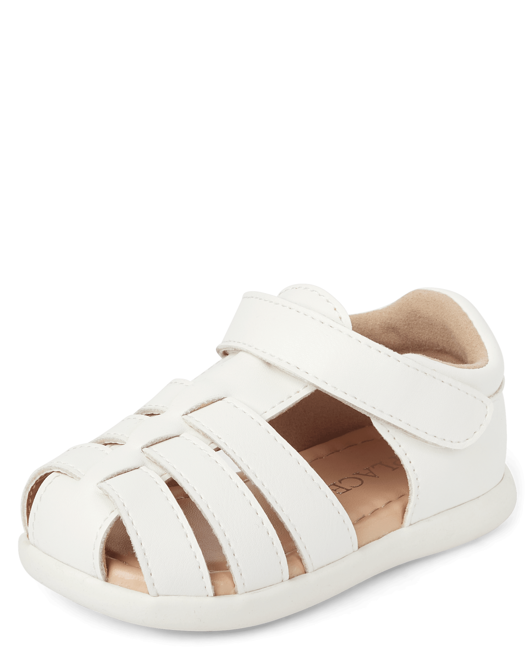 Sandales Bébé Garçon Angel - Lanière à L'orteil étoilée, Blanc, Cuir, Tailles 1 à 6