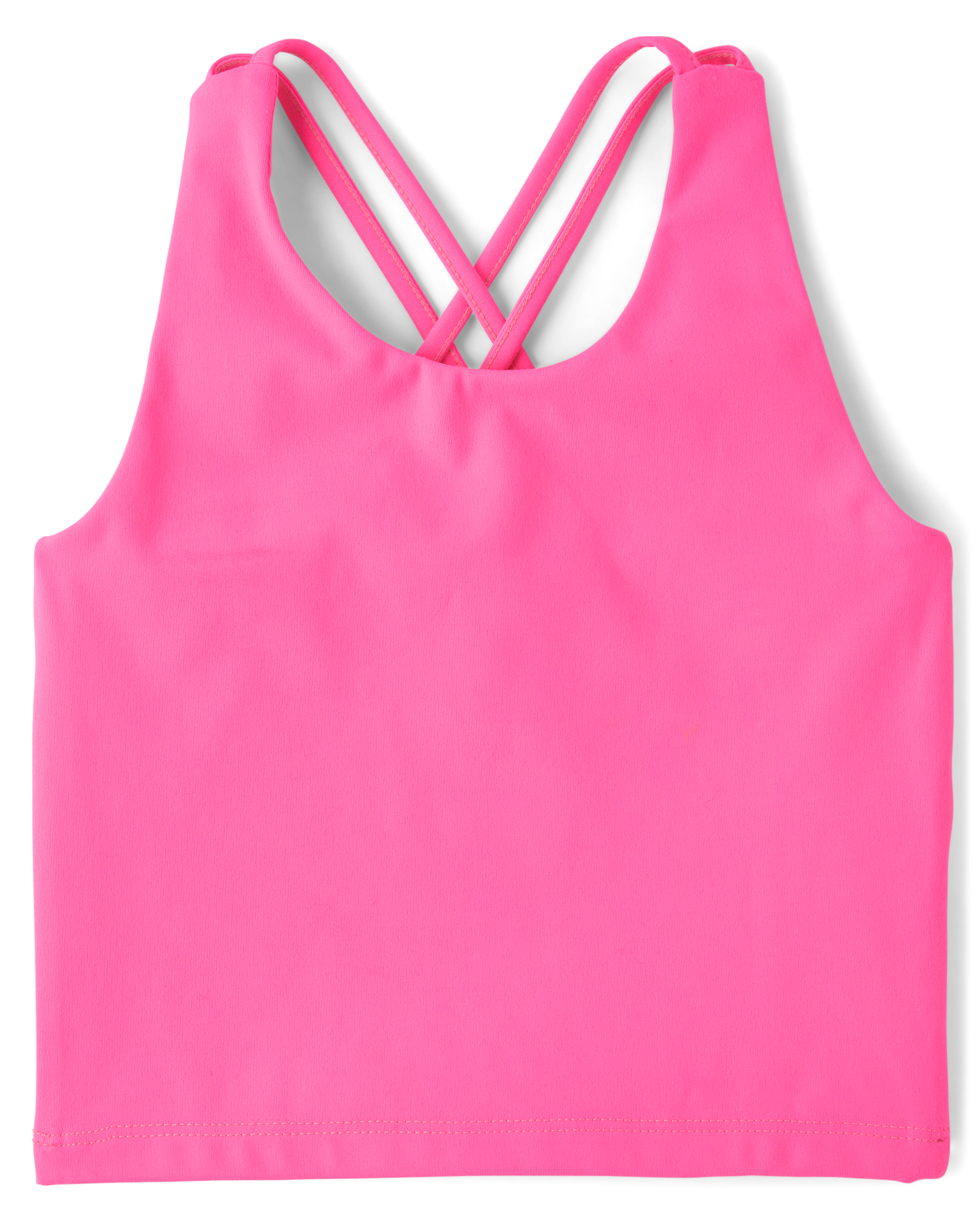 Girls Active Quick Dry Cross Back Tank Top - PINK | The Children's