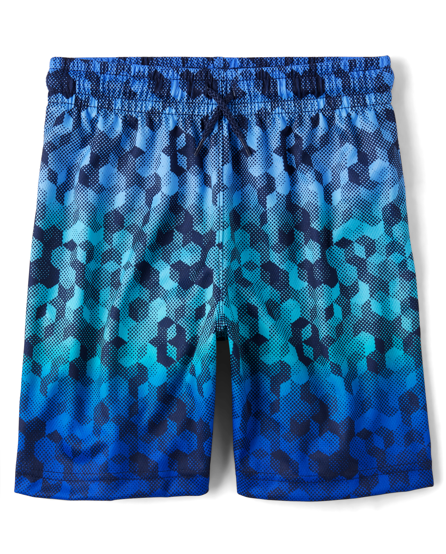 Boys Print Mesh Basketball Shorts - BLUE | The Children's Place