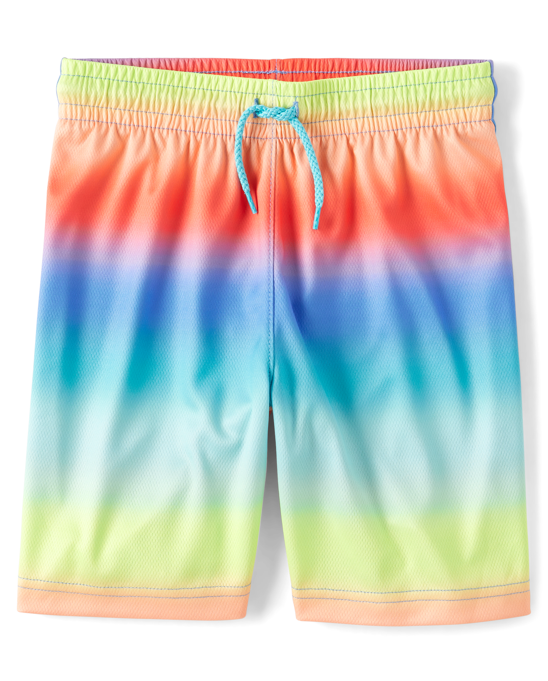 Boys Print Mesh Performance Basketball Shorts - ORANGE | The
