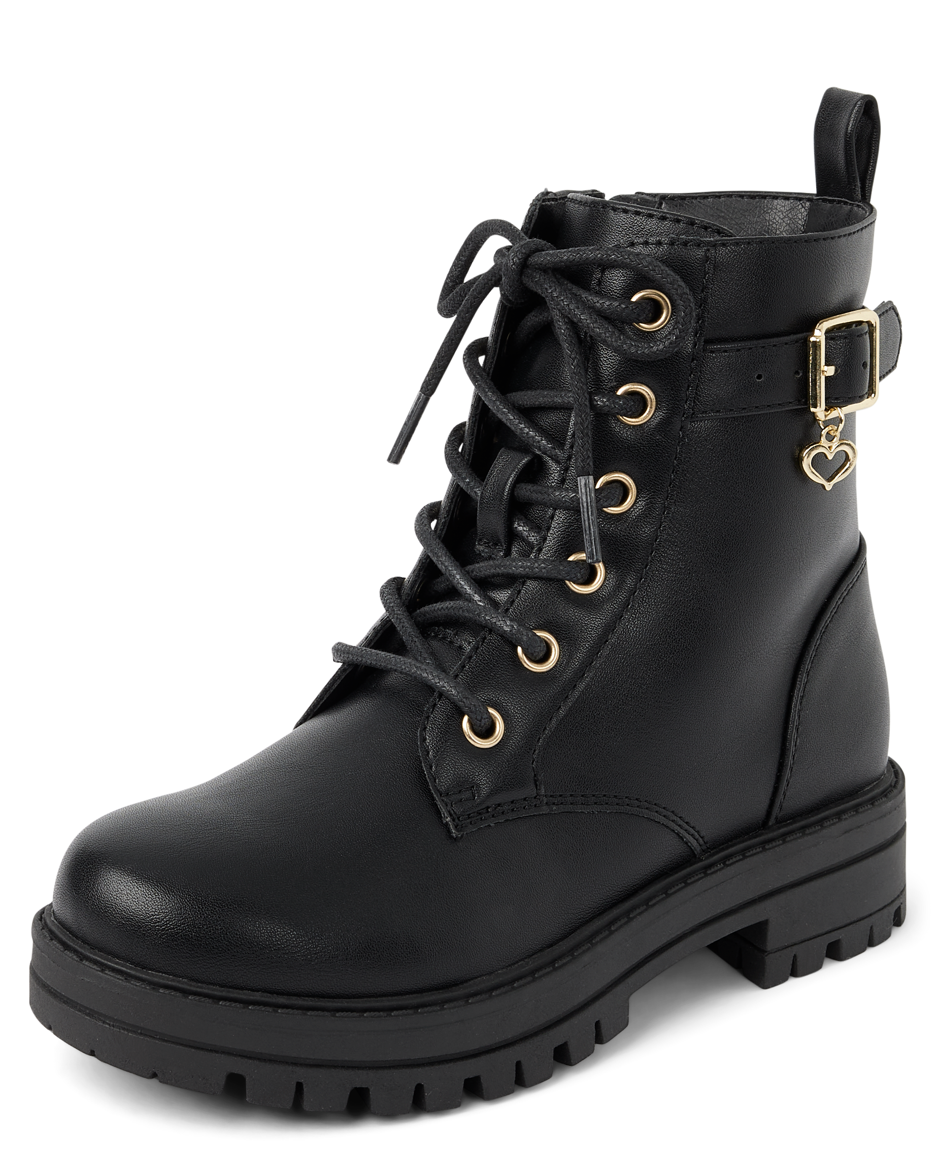 Guess Black Combat Boots Women Size 12 GUESS Women's Tanisa Heeled