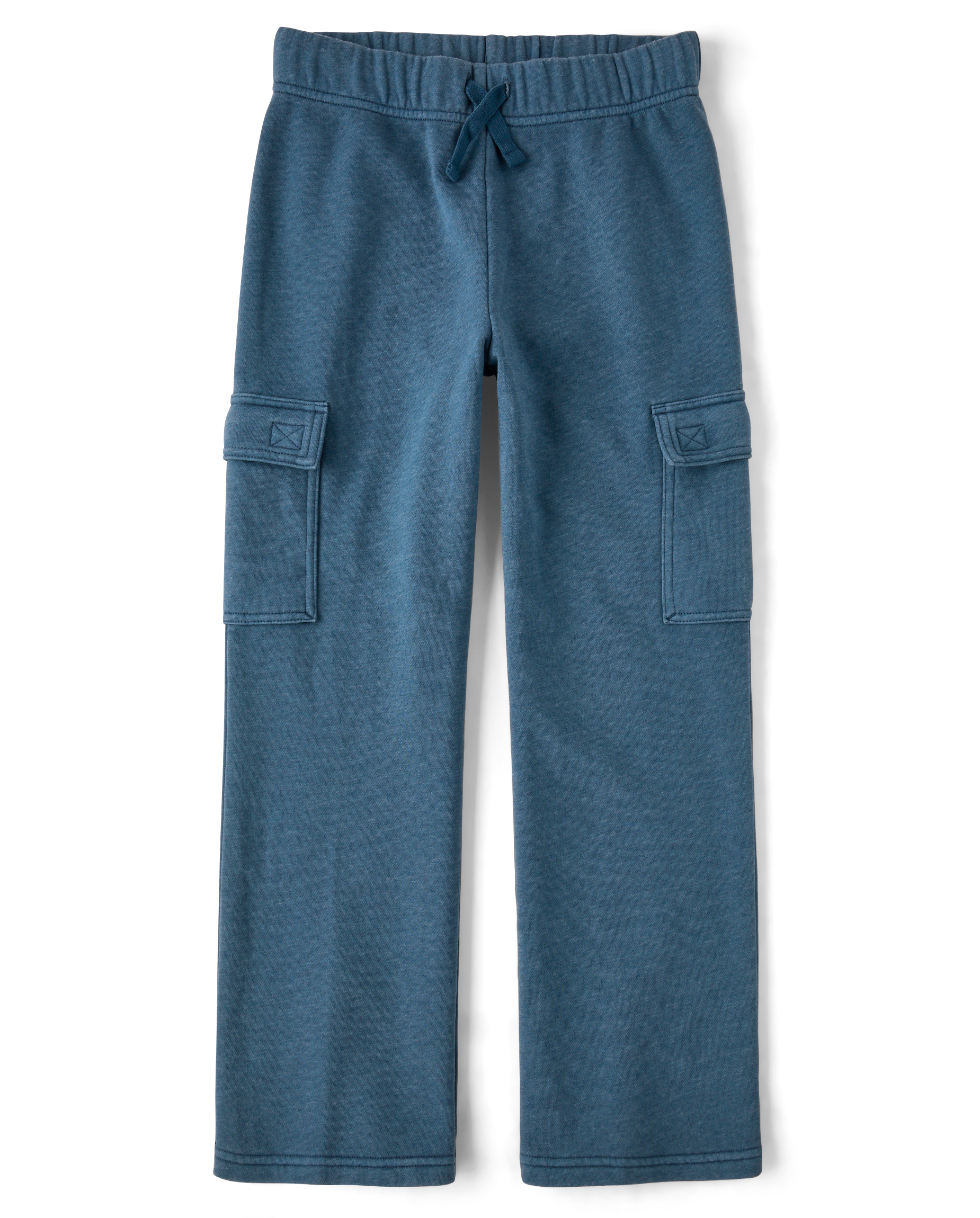 Kids Active Garment Dyed Premium Fleece Loose Cargo Pants