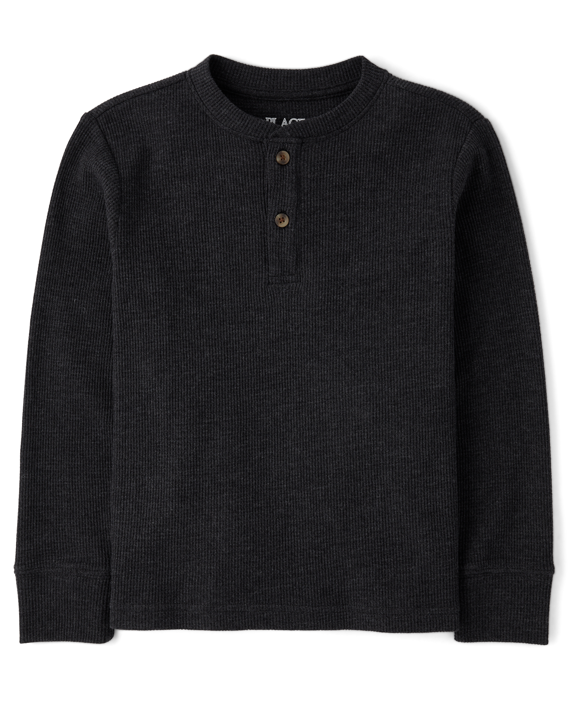 Boys Long Sleeve Thermal Henley Top - BROWN | The Children's Place