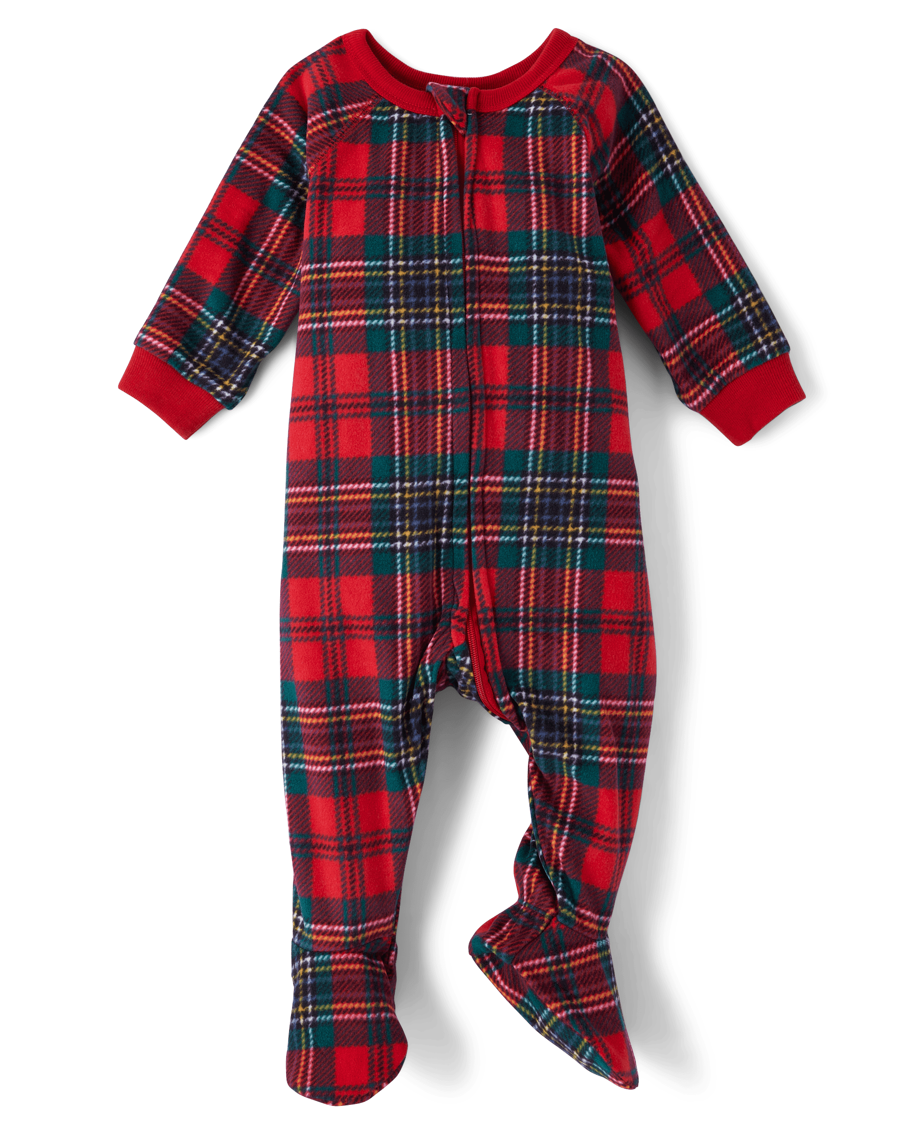 Baby And Toddler Cousin Crew Microfleece Footed One Piece Pajamas - RUBY
