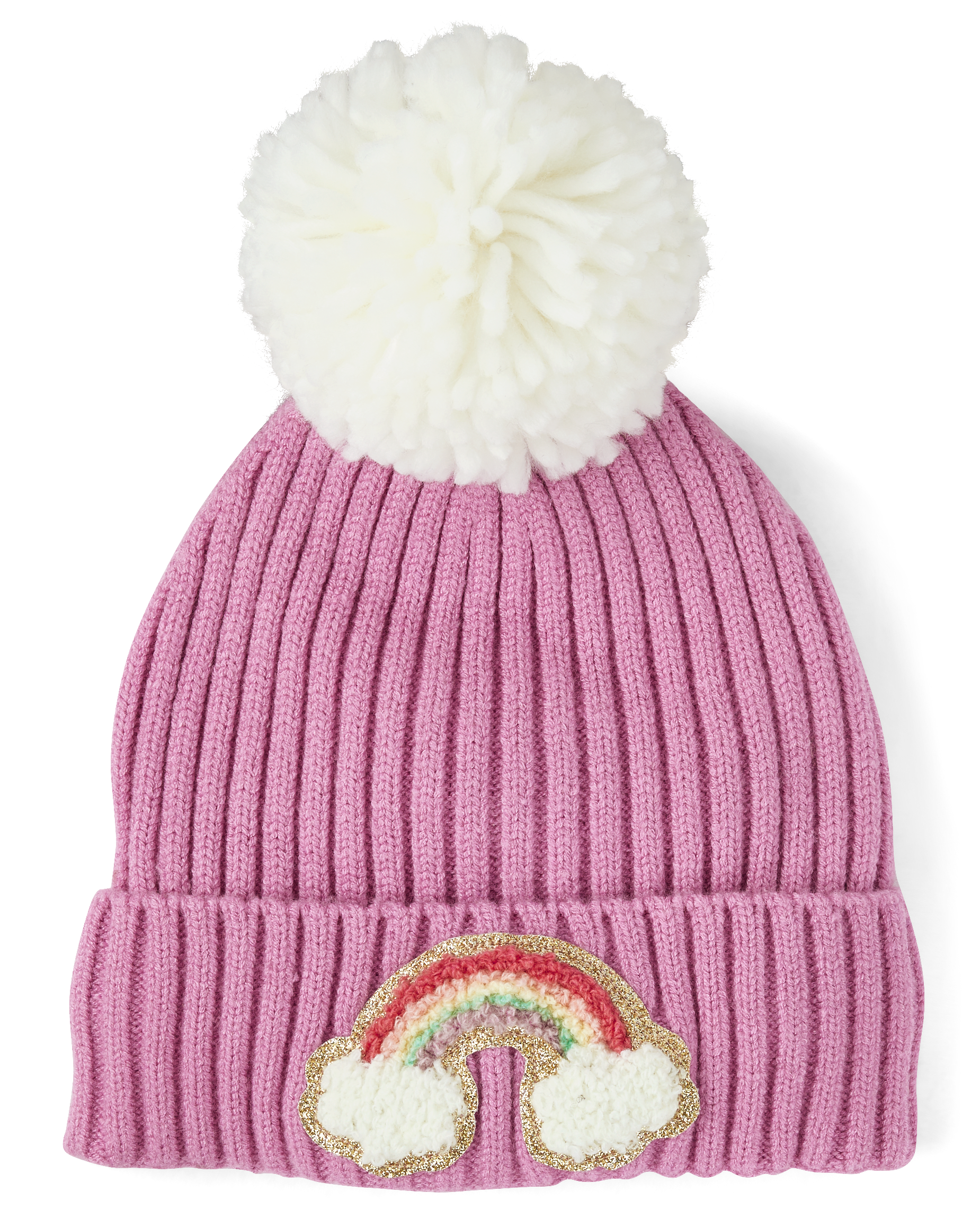 Moriah Elizabeth Beanie with Rainbow Pom Pom and Character Patches Just one week left to get the limited edition yearbook!! I  main image 2