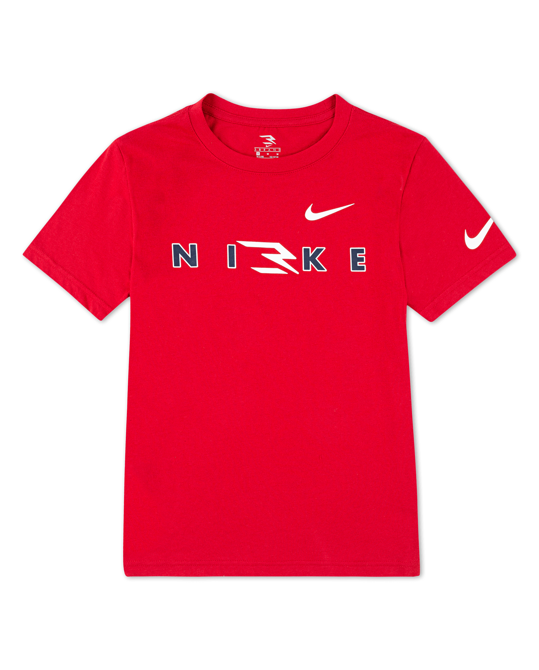 Boys Short Sleeve Nike 3BRAND by Russell Wilson Tee - RED | The