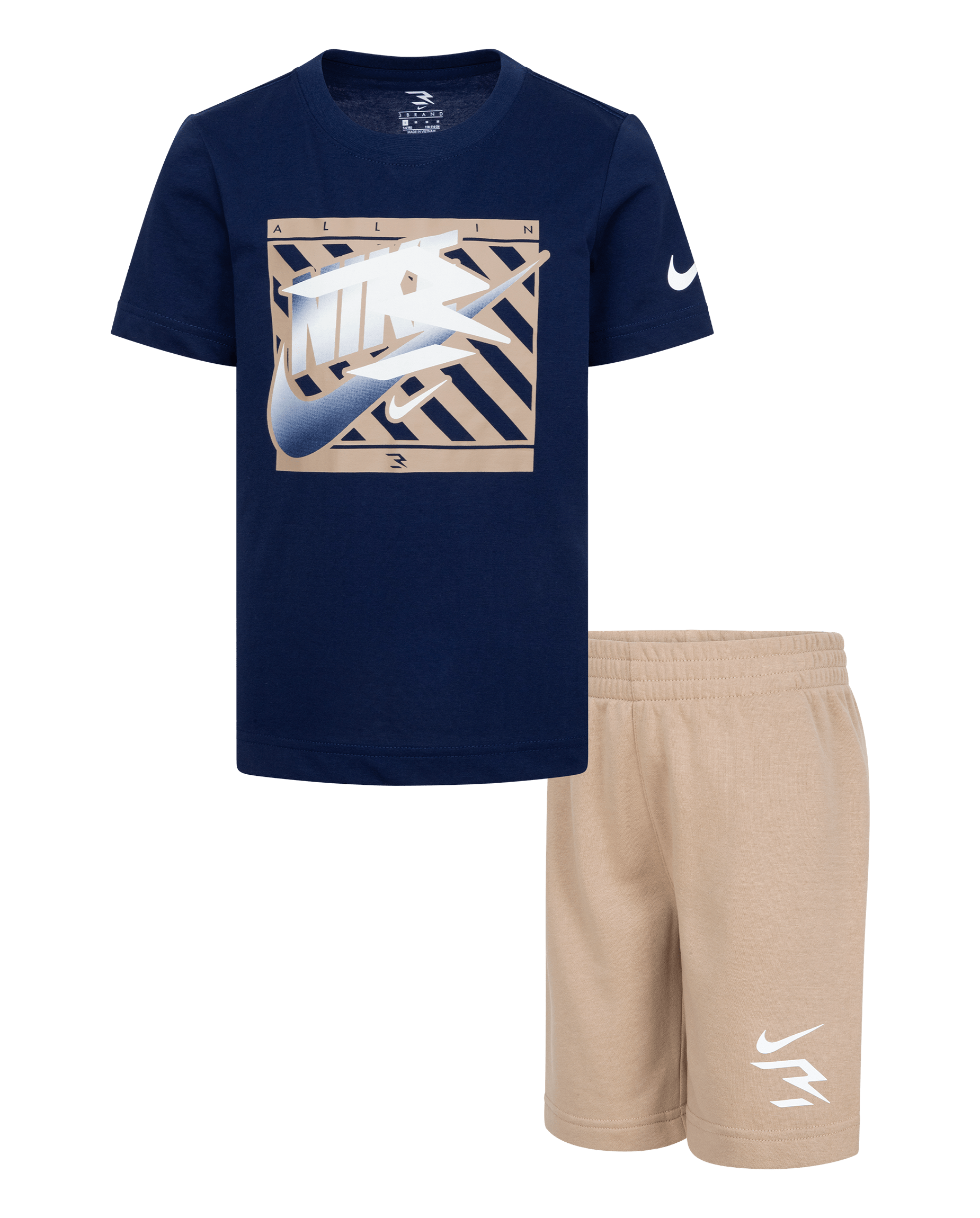 Boys Short Sleeve Nike 3BRAND by Russell Wilson Graphic Tee And
