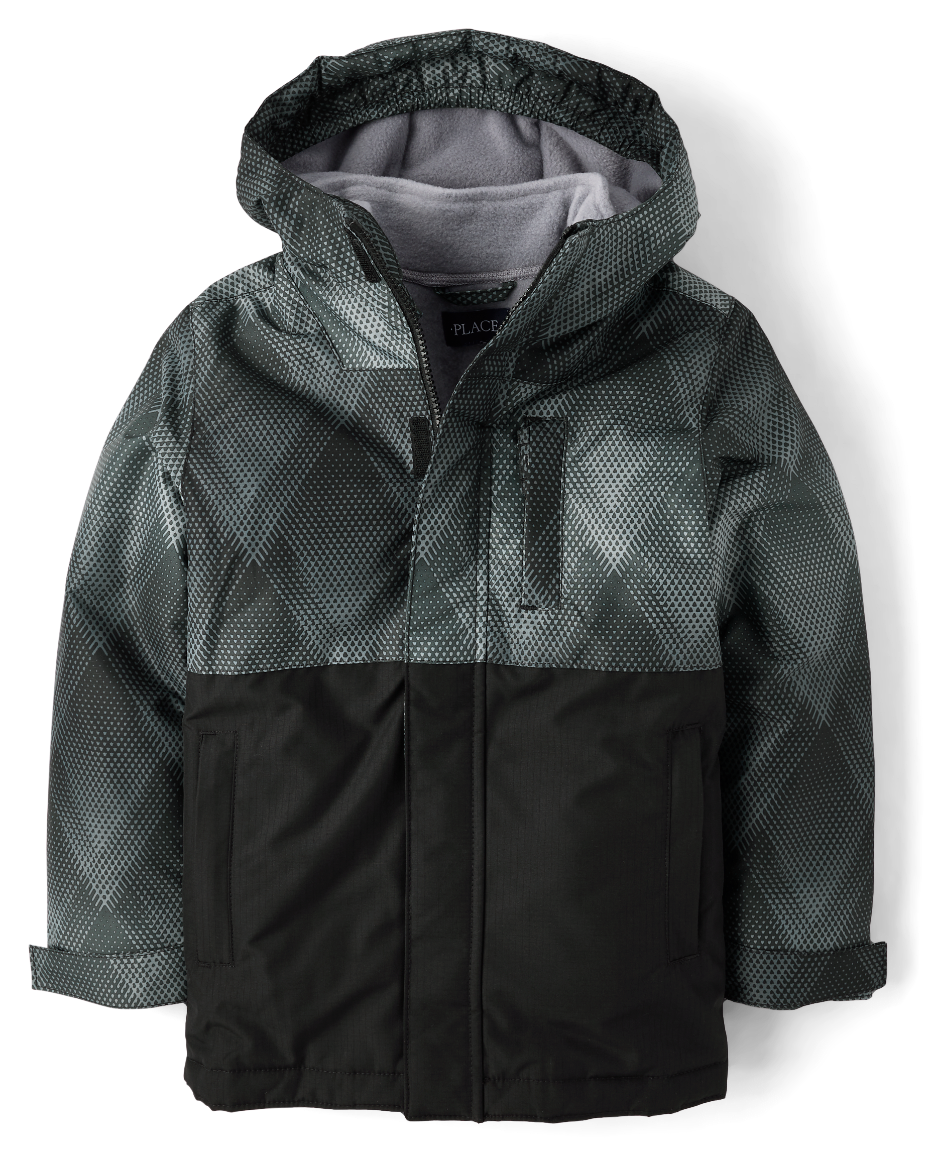 Boys Long Sleeve Colorblock 3 In 1 Jacket - GRAY | The Children's