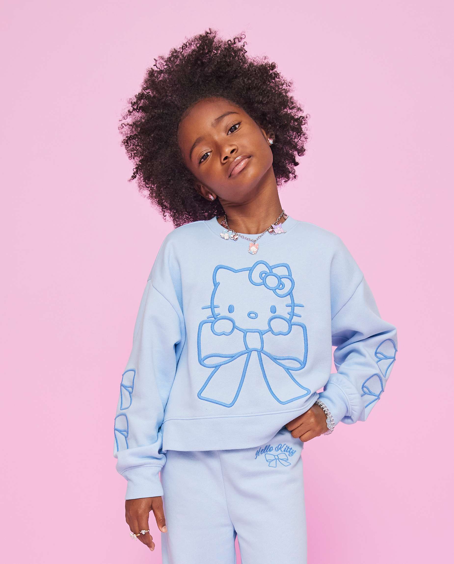 HELLO KITTY×Ameri EMBROIDERY SWEAT TOP HELLO KITTY×Ameri EMBROIDERY SWEAT TOP