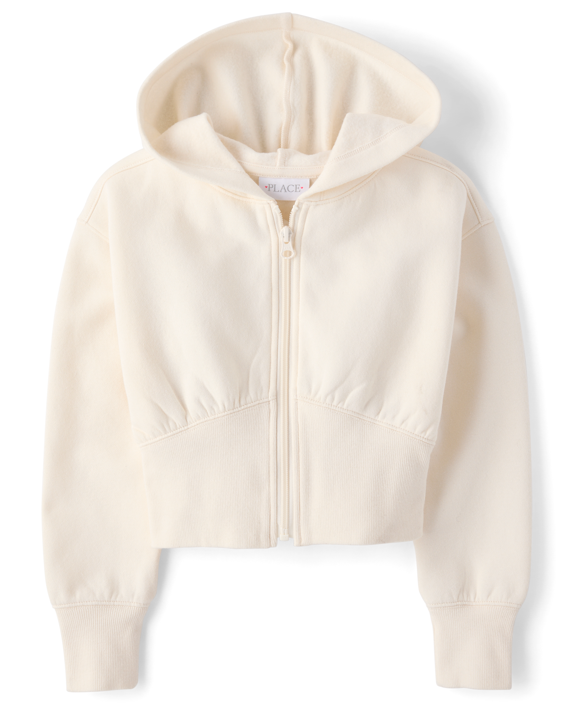 Girls Long Sleeve Premium Fleece Zip Up Hoodie - PINK | The