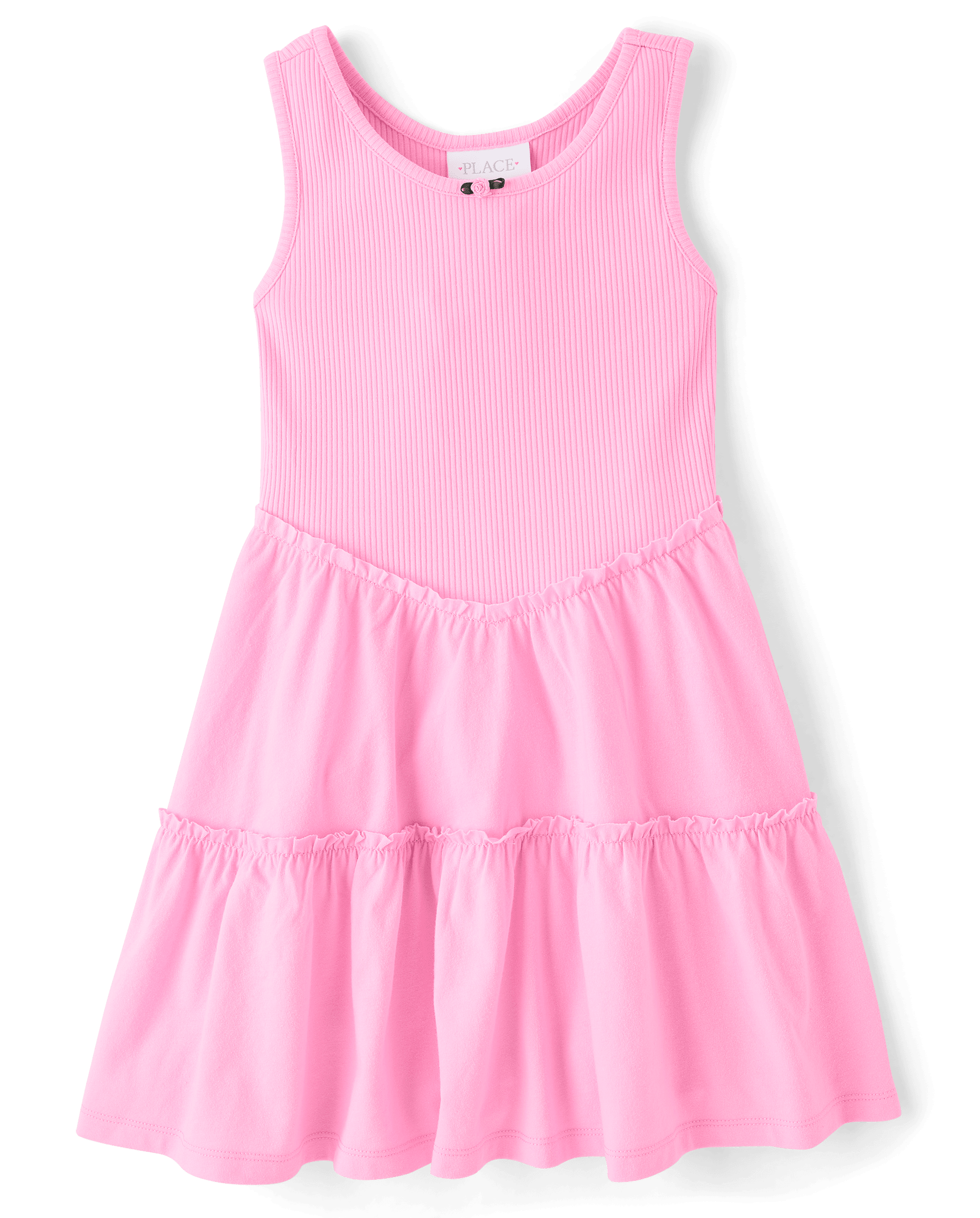 j crew pink ruffle dress Women's Knit Flutter-Sleeve Mini Dress (Bright Bubblegum, Size Small) J.Crew Factory