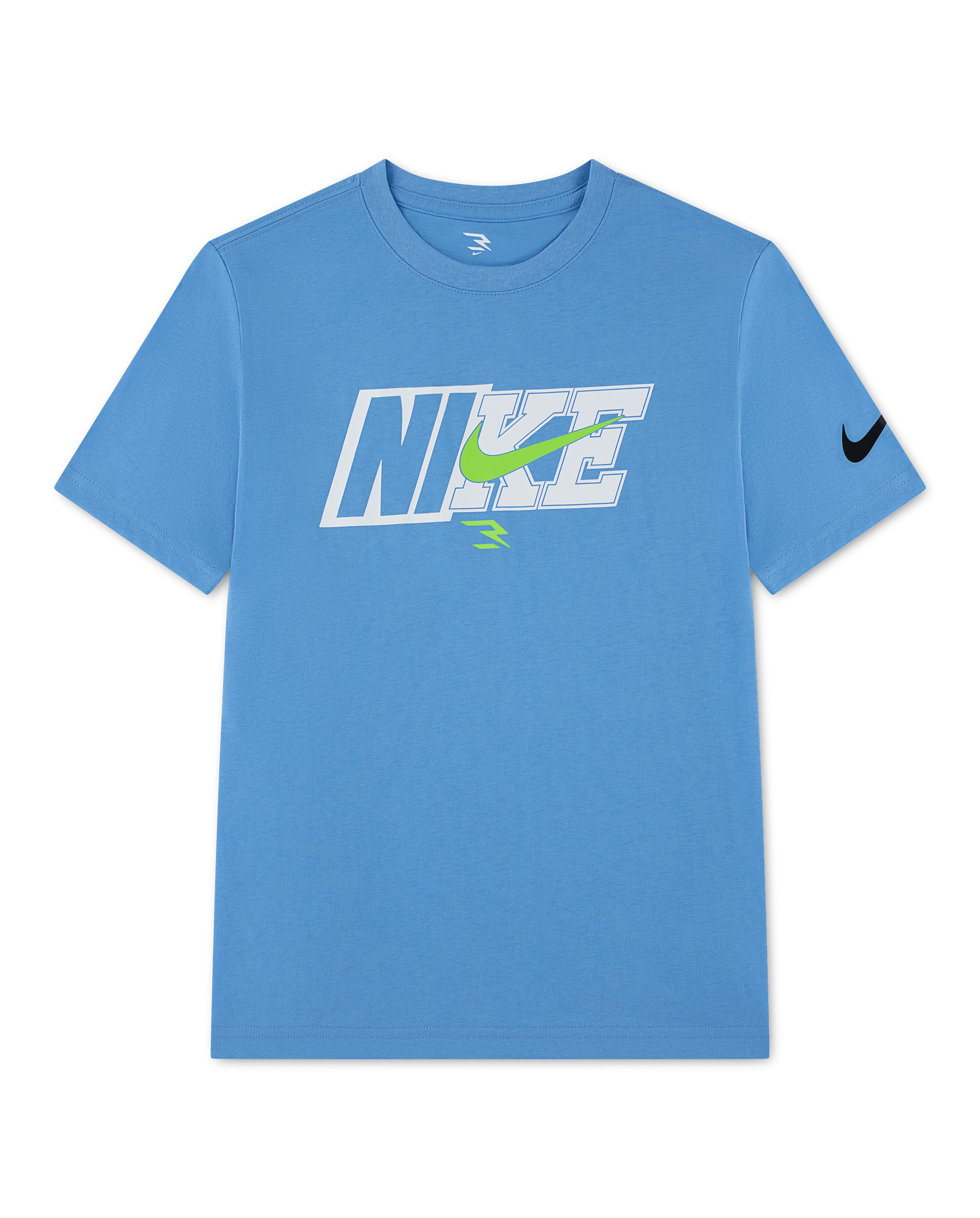 Boys Short Sleeve Nike 3BRAND by Russell Wilson Logo Graphic Tee