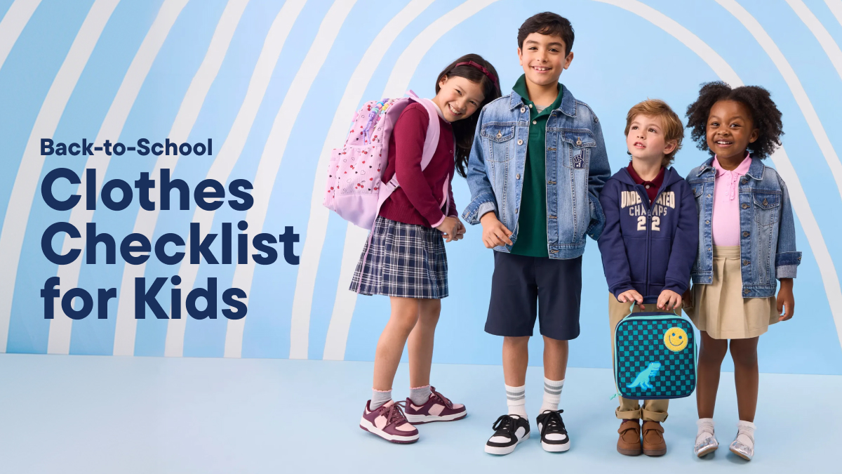 back to school clothing checklist hero image