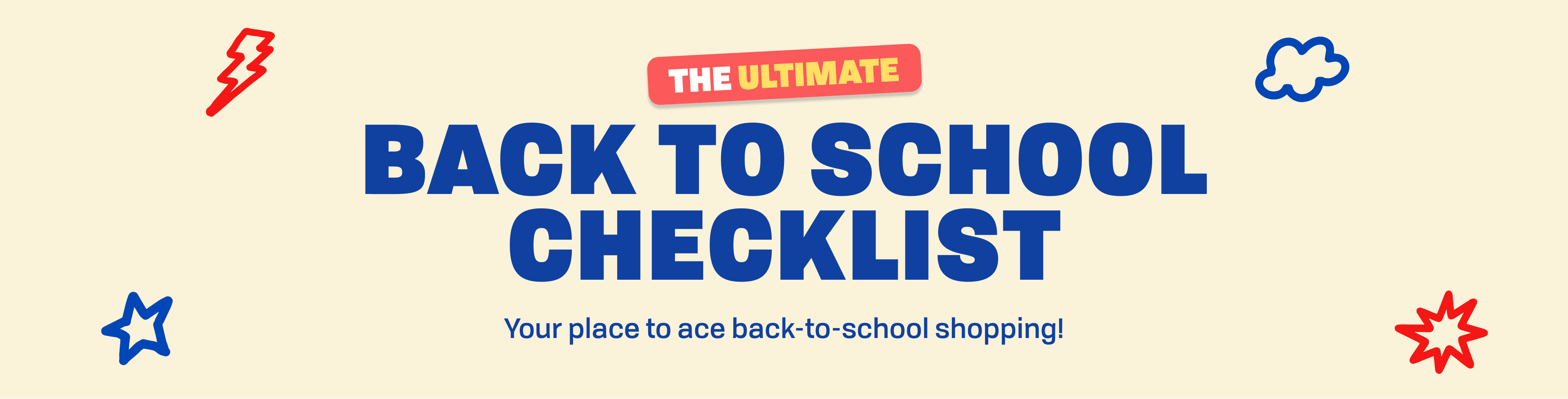 Back To School Checklist: Your place to ace back to school shopping!