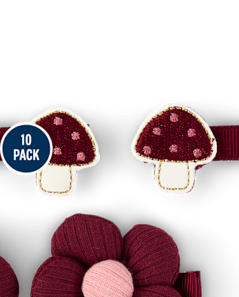 Girls Floral Hair Clip 10-Pack - The Harvest Edit