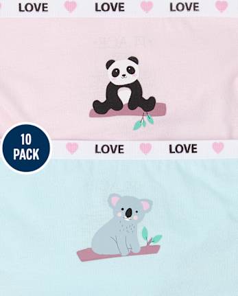 Girls Koala Underwear 10-Pack