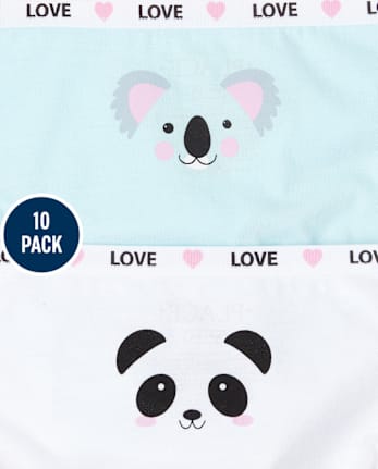 Girls Koala Underwear 10-Pack