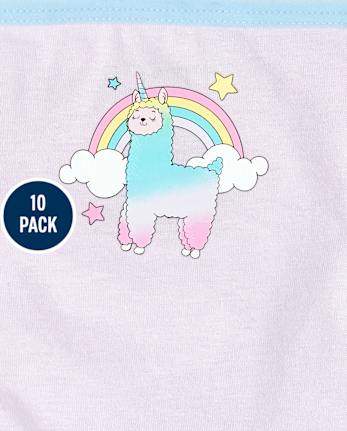Paquete de 10 ropa interior Crittercorn para niñas