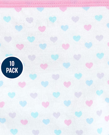 Paquete de 10 ropa interior Crittercorn para niñas