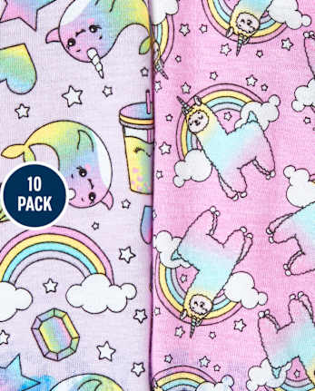 Paquete de 10 ropa interior Crittercorn para niñas