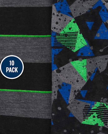 Boys Print Brief Underwear 10-Pack