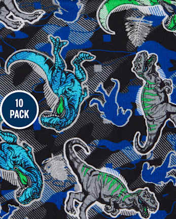 Boys Print Brief Underwear 10-Pack