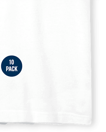 Polo de piqué uniforme para niños, paquete de 10