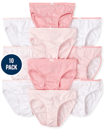 Sous-vêtements pour filles, paquet de 10