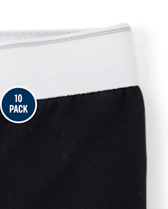 Ropa interior breve para niños, paquete de 10