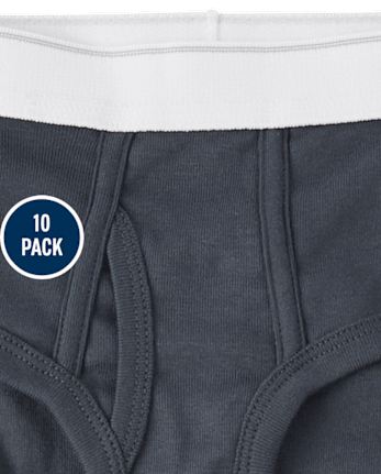 Ropa interior breve para niños, paquete de 10