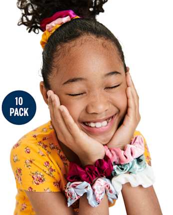 Girls Scrunchie 10-Pack