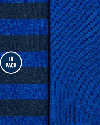 Boys Striped Brief Underwear 10-Pack