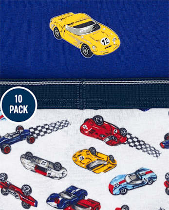 Toddler Boys Transportation Brief Underwear 10-Pack