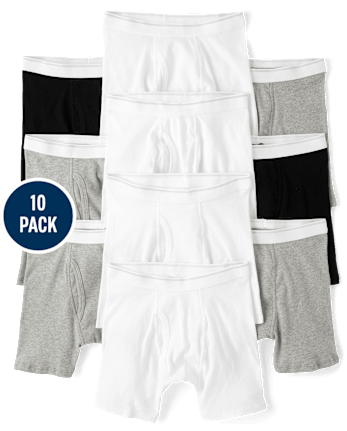Boys Boxer Brief Underwear 10-Pack