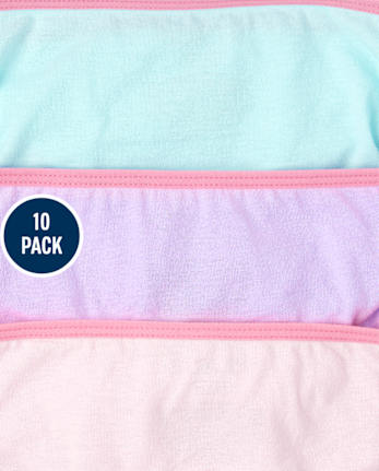 Ropa interior de unicornio para niñas, paquete de 10