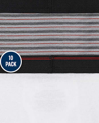 Boys Camo Boxer Brief Underwear 10-Pack