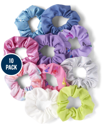 Girls Butterfly Scrunchie 10-Pack