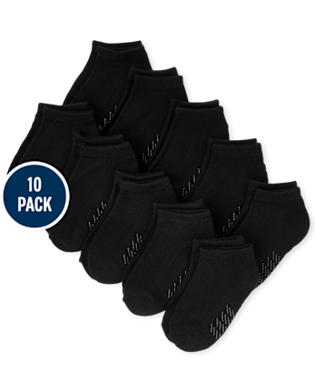 Kids Cushioned Ankle Socks 10-Pack