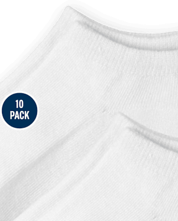 Kids Cushioned Ankle Socks 10-Pack