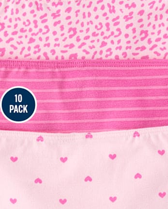 Girls Butterfly Bikini Underwear 10-Pack