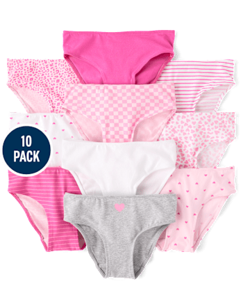 Girls Butterfly Bikini Underwear 10-Pack