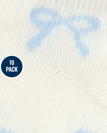 Girls Floral Ankle Socks 10-Pack