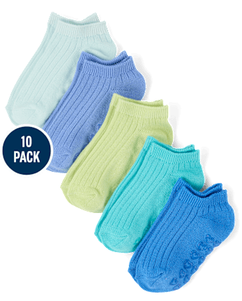 Girls Rainbow Ankle Socks 10-Pack