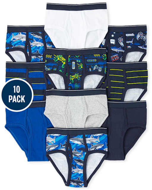 Boys Video Game Brief Underwear 10-Pack